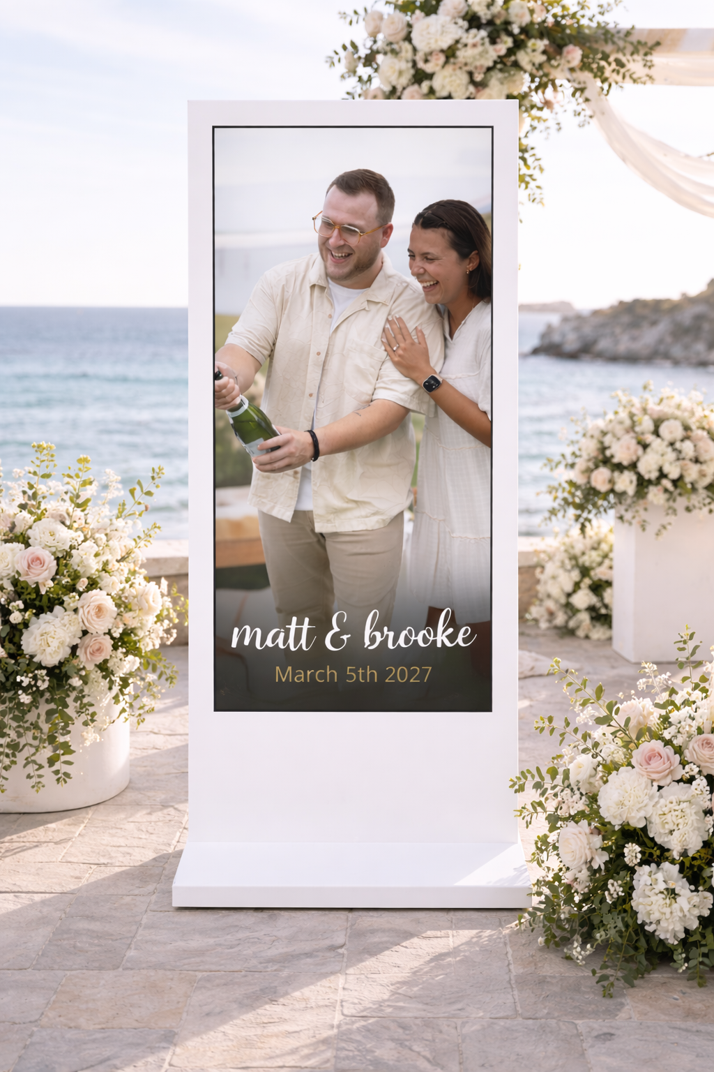 65 inch luxury wedding display