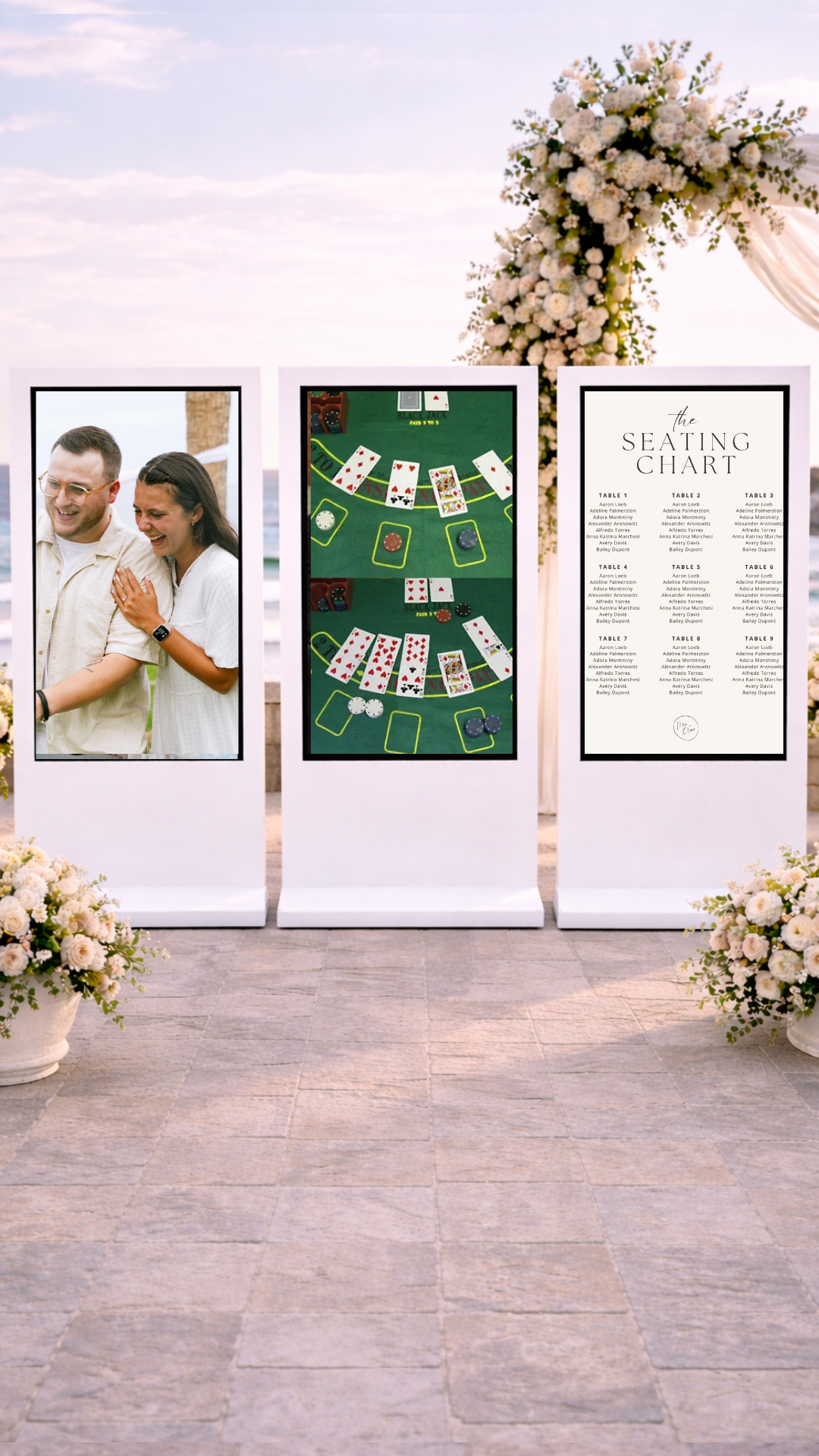 Three display setup example 2